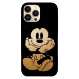 Husa compatibila cu Apple iPhone 13 Mini model Glitter Mickey Mouse, Silicon, TPU, Viceversa, Transparent, Carcasa