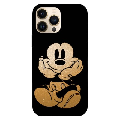 Husa compatibila cu Apple iPhone 15 Plus model Glitter Mickey Mouse, Silicon, TPU, Viceversa foto