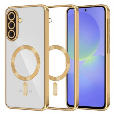 Husa MagSafe pentru Samsung Galaxy A56 A566 / A36 A366, Techsuit, Luxury Crystal, Aurie foto