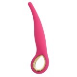 Vibrator anal TOYZ4LOVERS Handy Anal Slim Grip, utilizare anală sau vaginală, 10 funcții de vibrație, 18 cm, roz cu auriu