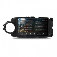 Navigatie Toyota Yaris (2010-2018) 4GB RAM Android 13 Quadcore DSP GPS Wi-FI Carplay Android Auto USB Bluetooth Waze Touchscreen 9 inch