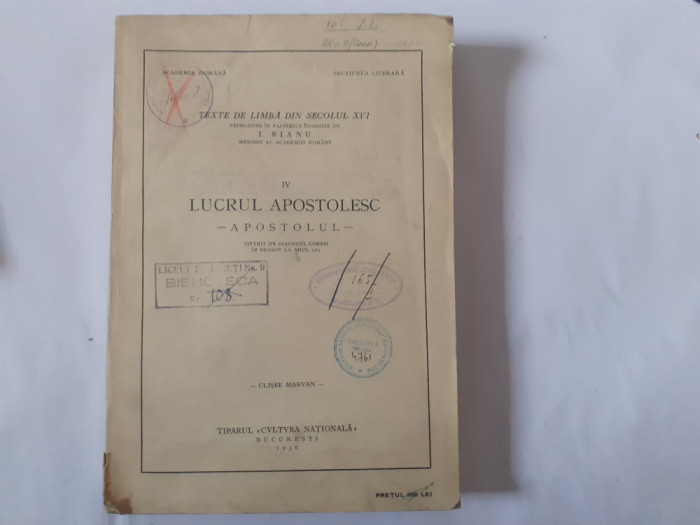 I.BIANU-LUCRUL APOSTOLESC-APOSTOLUL-1930 R3.