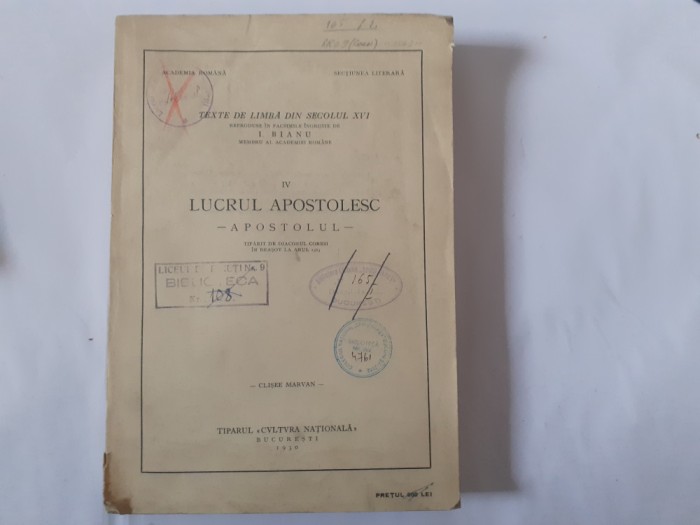 I.BIANU-LUCRUL APOSTOLESC-APOSTOLUL-1930 R3.