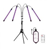 Lampa BiXXBi pentru Cresterea Plantelor cu Trepied si Spectru Complet, 4 Tuburi Luminoase cu 3 Culori, 4 Moduri de Iluminare, 10 Tipuri de Luminozitat
