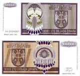 BOSNIA-HERTEGOVINA 100.000 dinara 1993 BANJA LUKA UNC!!!
