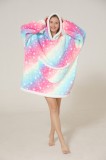 Bluza Rochie Pufoasa Oversize cu Gluga si Buzunar, Model Confortabil PJM253A-100, Marime Universala