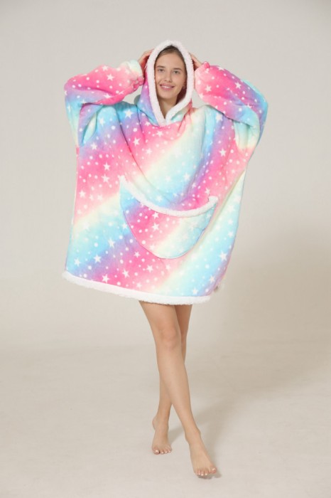 PJM253A-100 Bluza tip rochie pufoasa confortabila model oversize