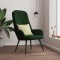 vidaXL Scaun de relaxare, verde &icirc;nchis, catifea 341196