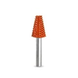 Biax sculptura lemn SABURR Cap conic taiat 13 mm - 6 mm, Granulatie Saburr FOARTE ASPRA - PORTOCALIE