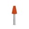 Biax sculptura lemn SABURR Cap conic taiat 13 mm - 6 mm, Granulatie Saburr FOARTE ASPRA - PORTOCALIE