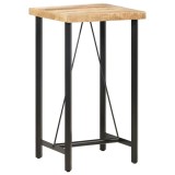Cumpara ieftin Masa de bar, 60 x 60 x 107 cm, lemn de mango nefinisat