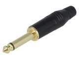 Conector Jack 6,3mm Mufă Tată Mono Piste 2 Drept Pe Cablu