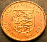 Moneda exotica HALF PENNY - JERSEY, anul 1971 * cod 3115