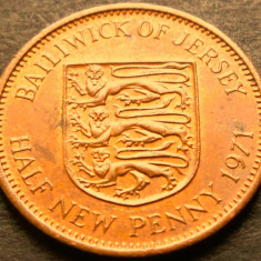 Moneda exotica HALF PENNY - JERSEY, anul 1971 * cod 3115