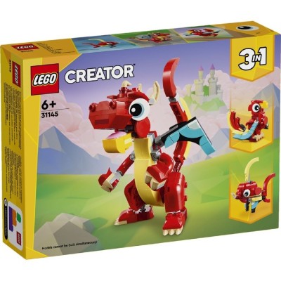 LEGO CREATOR 3IN1 DRAGON ROSU 31145 foto