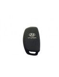 Husa cheie auto din silicon tip briceag Hyundai ix35 iX45 iX25 i10 i30 Sonata Verna Solaris Elantra Elantra Accent Negru, Xenon Bright
