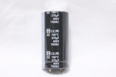 Condensator electrolitic 370uF 400V snap-in Panasonic Matsushita 50x25mm foto
