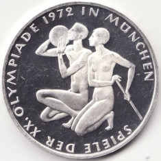Moneda Argint Proof Germania - 10 Mark 1972 - D foto