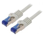 Patch cord S/FTP 6a LSZH gri 0,25m, Logilink