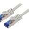 Patch cord S/FTP 6a LSZH gri 0,25m