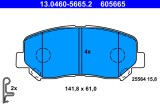 ATE 13.0460-5665.2 set placute frana,frana disc