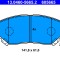 ATE 13.0460-5665.2 set placute frana,frana disc