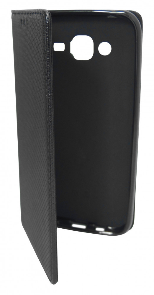 Husa tip carte cu stand Smart Magnet neagra pentru Samsung Galaxy J5  (SM-J500F) | arhiva Okazii.ro