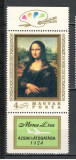 Ungaria.1974 Mona Lisa:Pictura-cu vigneta SU.378
