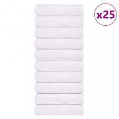 vidaXL Prosoape de duș 25 buc alb 70x140 cm 360 g/m&sup2; 100% bumbac
