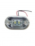 Lampa Gabarit LED Alb 12V 24V Dreptunghiulara 60mm x 40mm YP-136-B Auto Universal