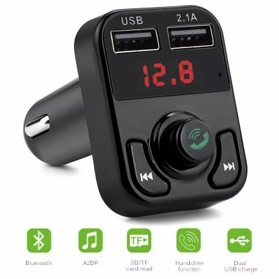 Bluetooth Handsfree Fm X8 A2DP/4.2+EDR Transmitter Car Kit foto