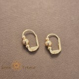 Cercei Golden Sphere , Bile aurii placati aur 18K Brazilia