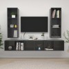 VidaXL Dulapuri TV suspendate 4 buc. alb lucios lemn prelucrat 3079888