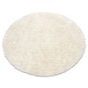 Flokati l&acirc;nă rotund, cerc 160 cm