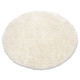 Flokati l&acirc;nă rotund, koło 180 cm