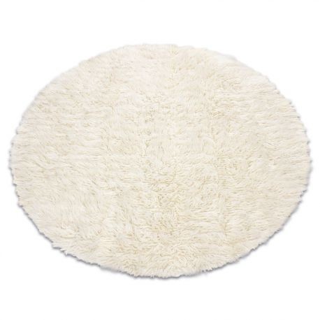Flokati l&acirc;nă rotund, cerc 160 cm