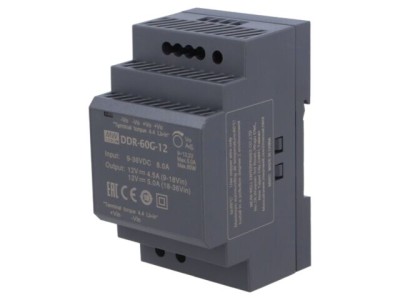 Convertor DC/DC 60W MEAN WELL 9-36VDC la 12VDC 5A DDR foto