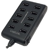 Hub USB 10-porturi 2.0 cu buton ON/OFF