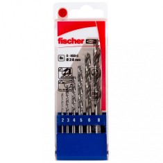 Set 6 buc, Burghie fischer pentru metal, din otel HSS