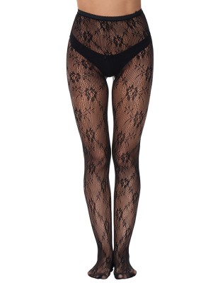 Eross ciorapi Rose Motif XS/M Black foto
