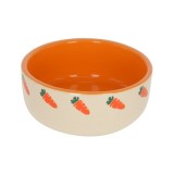 KERBL BOL CERAMIC ROZATOARE MODEL MORCOVI 500ML FI 13CM