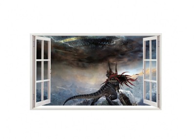 Sticker decorativ cu Dinozauri, 85 cm, 4432ST foto