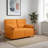 vidaXL Canapea 100% poliester, cadru din metal, MDF, placaj 42033892