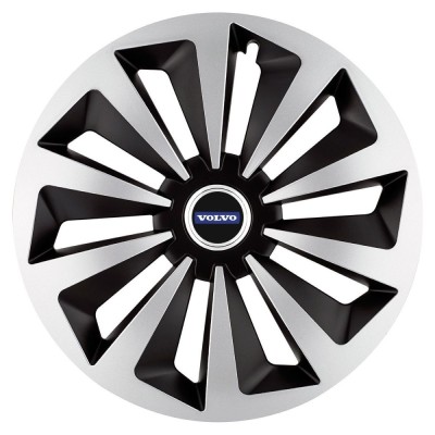 Set 4 capace roti Fox Gri-Negru R17 pentru gama auto Volvo foto