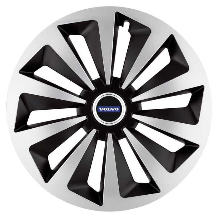 Set 4 capace roti Fox Gri-Negru R17 pentru gama auto Volvo