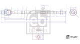 FEBI BILSTEIN 185469 Articulatie axiala, cap de bara
