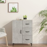 vidaXL Servantă, gri beton, 69,5x34x90 cm, lemn prelucrat