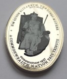 345. Moneda Zambia 1000 kwacha 2000 (100th Birthday of the queen mother)