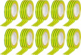 P&aacute;ska Strend Pro, 19 mm, L-10 m, max. 80&deg;C, 600V, zelenožlt&aacute;, izolačn&aacute;, lepiaca, PVC, bal. 10 ks