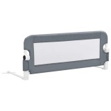 Cumpara ieftin Balustrada de protectie pat copii, gri, 102x42 cm, poliester